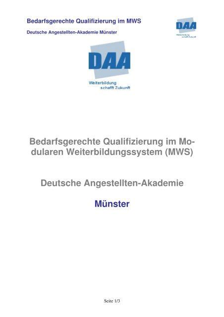 daa mws einloggen.